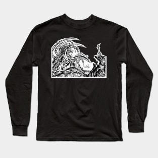 Call of the Trident (on Black) Long Sleeve T-Shirt